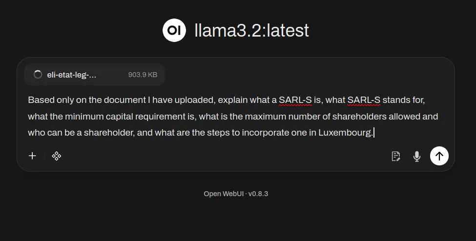 AI project screenshot